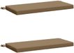 vidaXL Coussin de banc SOEST 2 pcs 100% Polyester Taupe 60 x 40 x 5 cm