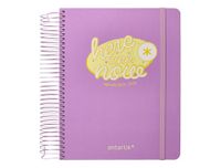 Schoolagenda Antartik Schoolagenda 25-26, Spiraalbinding, "Here and Now", Violet, A5, Tweetalig, FSC, 80 g