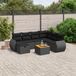 Maison Exclusive - Salon de jardin 8 pièces avec coussins, rotin synthétique noir
