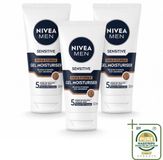 NIVEA MEN Sensitive Gezichtsgel Huid & Stoppelbaard - 50 ml - 3 Stuks