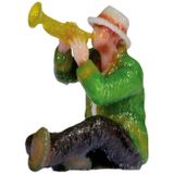 Noch Trompeter, 3D-geprinte zittende modelfiguur, voor modelbouw spoor H0