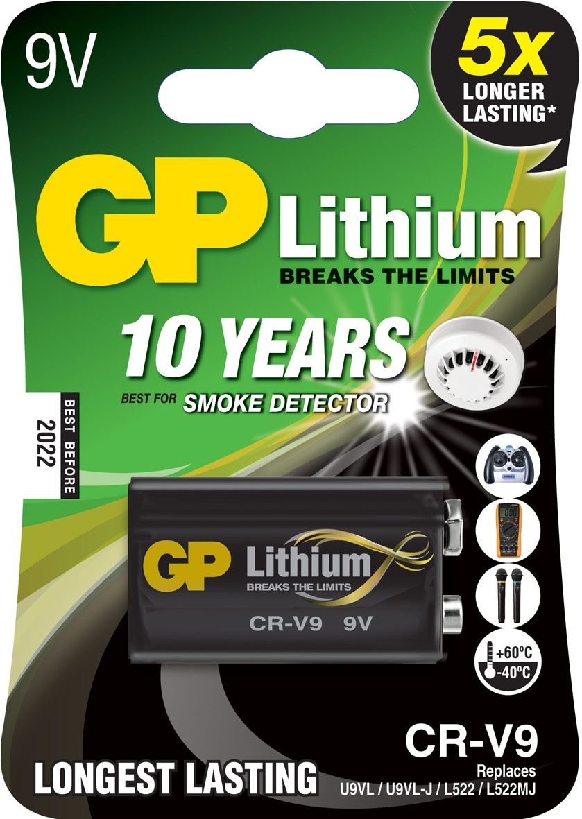 GP Batteries Lithium CR-V9 9V Batterij - 1 stuk