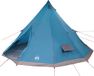 vidaXL Tipi Tent met dak met opslag Blauw 560 x 560 x 300 cm taft