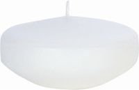 Enlightening Candles Drijfkaarsen - 8x stuks - wit - ca 8 branduren - geurloos - Dia 8 cm