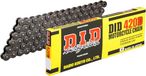 DID 420D CHAIN (Black & Black) - Length: 140 links with clip joint (RJ)
