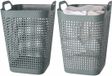 Solutions de rangement Panier à linge - 2x - Vert - 48 litres - Plastique