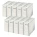 Leitz Infinity Archivbox 60890000 Archiefdoos, 10 stuks, rugbreedte 100 mm, A4-vouwdoos met lipje, dozen voor maximaal 900 vellen, opbergbox van 100% zuurvrij karton, wit, Infinity Archiv-serie, 10