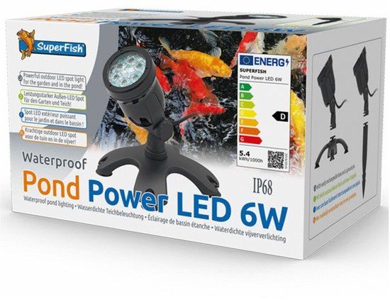 SuperFish Pond Power LED - Vijververlichting - LED 6 W - 1 Spot - Zwart