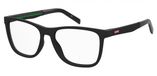 Levi's LV 5050 003 Rechthoekig Kunststof/Carbon Mannen Zwart