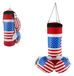 Sac de frappe + gants dans un filet, 45x15 cm