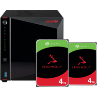 ASUSTOR AS5404T + 2x Seagate IronWolf 4TB