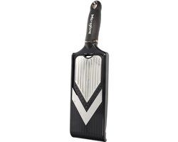 Microplane V-rasp slicer/julienne - RVS - Zwart - Verstelbaar