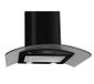 Akpo WK-4 Largo Eco Hotte murale Noir, Inox 450 m³/h