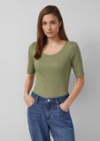 s.Oliver T-shirt Olijfgroen Dames Maat 38
