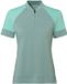 VAUDE Altissimo Q-Zip Shirt, Fietsshirt, Dames Bike-Sports T-Shirt, dusty fern uni, Korte mouw, Polyester/Wol, Maat 42