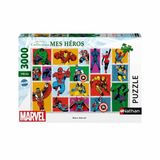 Ravensburger Nathan Puzzel 3000 stukjes Retro Marvel My Heroes Collection