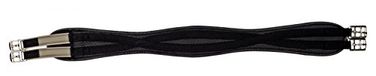 HKM Easy zadelriem van zacht PVC in wafellook, zwart 60