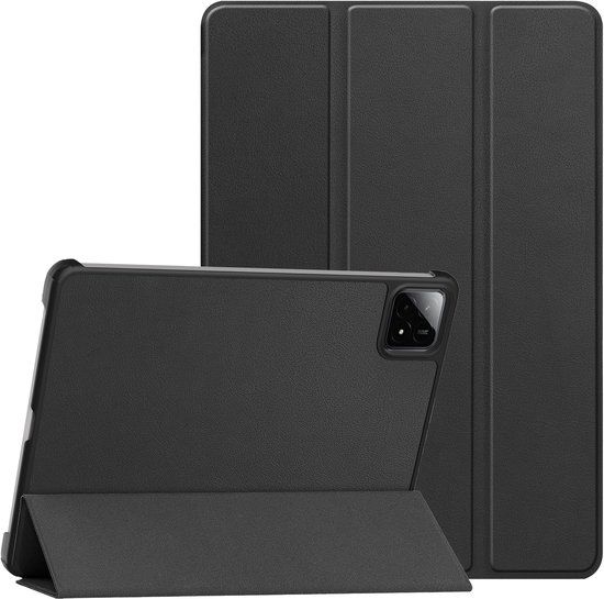 imoshion Tablet Hoes - Geschikt voor Xiaomi Pad 7/Xiaomi Pad 7 Pro/Xiaomi Pad 8 Pro/Xiaomi Pad 8 - Trifold Bookcase - Zwart