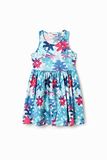 Desigual Vest_Ingrid 5126 Hawaii jurk, blauw, 14 jaar meisjes