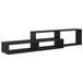 vidaXL Meuble TV mural 150 x 25 x 28,5 cm bois d'ingénierie chêne noir