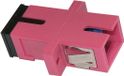 XtendLan SC-SC simplex adapter, multimode, OM4, violet, pour boîtiers de distribution optique