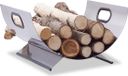 Merkloos / Sans marque Relaxdays Houtmand Roestvrij Staal
