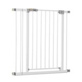 Hauck Trapveiligheidshek/deurhek Open N Stop KD incl. verlenging van 9 cm, voor breedtes 84 - 89 cm, zonder boren, openen met één hand, aan beide zijden draaibaar, metaal, wit