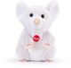 Trudi - Sweet Collection Knuffel Muis 9 cm - Handgemaakt in Italië - Pluche knuffel - Grijs