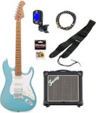 Fazley Elektrische gitaar starterset - incl. versterker, tas en tuner - Multikleur Fazley Sunset Dawn HSS