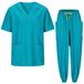MISEMIYA Uniforme sanitaire unisexe élastique Mz-1689-7969 Medical Scrubs Unisexe Adulte (Pack de 1), Viride, S