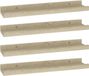 vidaXL Étagères 4 pcs 40x9x3 cm chêne sonoma