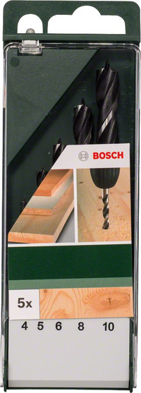 Bosch Diamond Drill Bit Set - 5 Pieces - Wood - 4-10mm