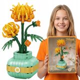 Ensemble de fleurs de camomille, blocs de construction de fleurs comme cadeau, 345 pièces.