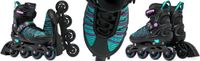 RAVEN Cande 3-in-1 schaatsen, verstelbaar maat 38-42, zwart/mint/violet