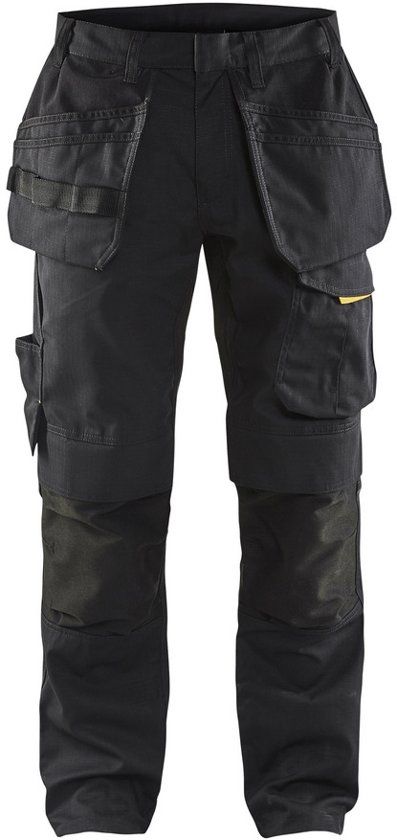 Blåkläder 1496-1330 Service Werkbroek Zwart/Geel maat 52