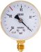 Merkloos / Sans marque Manometer Gas - Druk meter - Technische Gassen Meten - EU Vervaardigd - 0-40 bar - Zilver