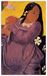 Artopweb Vrouw Met Mango Fruit Decoratief Paneel, Hout MDF, meerkleurig, 60 x 100 cm