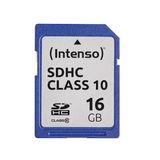 Intenso 16GB SDHC Class 10 SD-kaart - Zwart
