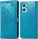 iMoshion Mandala Book Case - Turquoise - Oppo A96 - Hoesje met pasjeshouder
