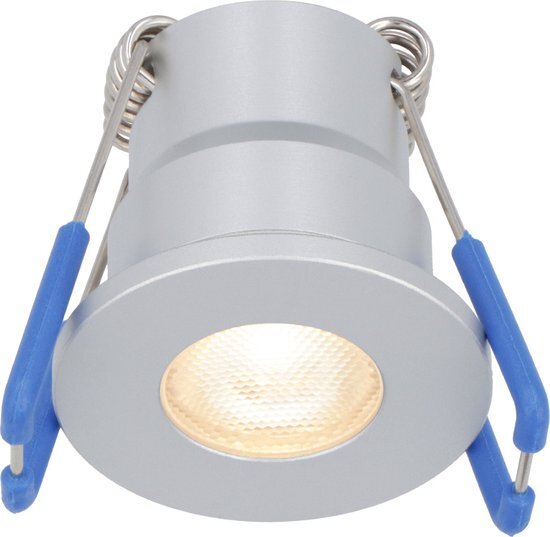 HOFTRONIC 12V 3W - Mini LED Inbouwspot - RVS - Verzonken - Verandaverlichting - IP65 voor buiten - 2700K - Warm wit