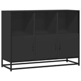 vidaXL Dressoir, zwart, 100x35x76 cm, hout