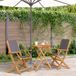 Prolenta Maison Exclusive - Ensemble de bistrot 3 pièces en tissu anthracite et bois massif