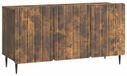 Meuble TV 99 x 34,5 x 52 cm Chêne fumé Bois travaillé