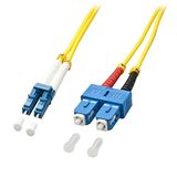 Lindy 47472 InfiniBand en Glasvezelkabel 3 m LC SC OS2 Geel
