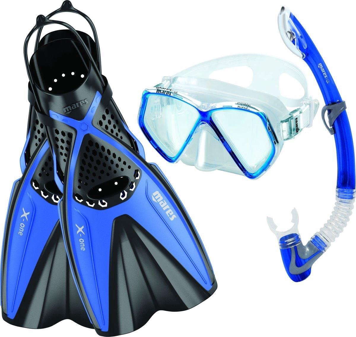 Mares X-One Pirate Blauw Snorkelset XS