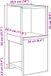 vidaXL Hoekkast - Bewerkt Hout - Grijs Sonoma - 25,5x25x55cm