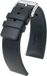 HIRSCH PURE XL BLACK UNI -20mm Horlogeband Rubber Zwart Unisex Volwassenen