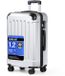 YONSLY Handbagage Koffer - 66cm - 66 L - Cijferslot - 360° Draaibare Wielen - Trolley - Zilver