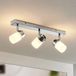 Lindby - Plafondspot - 3 lichtpunten - Staal, glas - Chroom