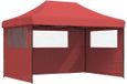 vidaXL Partytent, 279 x 410 x 315 cm, bordeauxrood, Oxford-stof